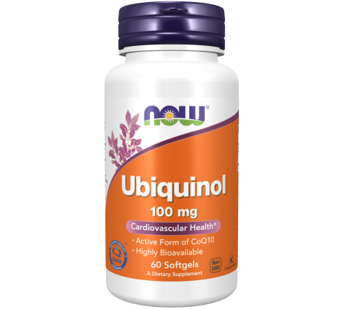 Убихинол Коэнзим Q10 Now Foods Ubiquinol Q10 100 мг