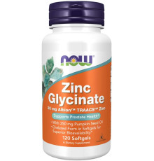 Цинк Now Foods Zinc Glycinate 30mg (120 капс)