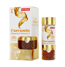 Куркумин Nutrend Curcumin + Bioperine + Vitamin D (60 капс)
