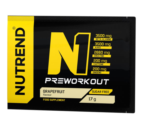 Предтренировочный комплекс Nutrend N1 Pre-Workout (17 гр)