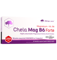Магний хелат, глицинат с витамином Б6 Olimp Chela-Mag B6 Forte (60 капс)