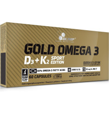 Рыбий жир, Д3, К2 Olimp Omega-3 D3+K2 (60 капс)