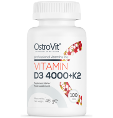 Витамин Д3 4000 и К2 Ostrovit Vitamin D3 4000 + K2 (100 таб)