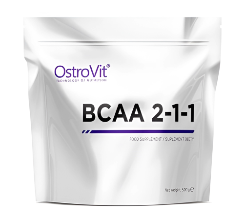 Аминокислоты OstroVit BCAA 2-1-1 (500 гр) - Без вкуса