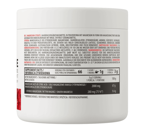 Магний цитрат OstroVit Magnesium Citrate (200 гр)