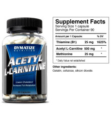 Карнитин Dymatize Nutrition Acetyl L-Carnitine Alcar