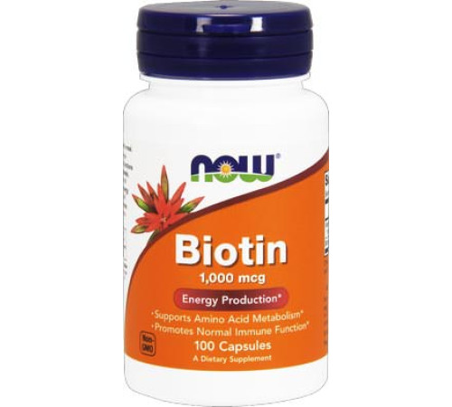 Биотин Now Foods Biotin (100 капс)
