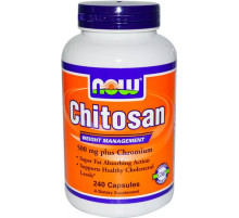 Хитозан NOW Chitosan 500mg Plus Chromium