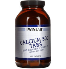 Кальций с магнием и витамином Д Twinlab Calcium 500 Tabs with Magnesium and Vitamin D
