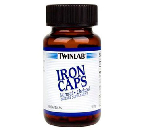 Железо в таблетках Twinlab Iron Caps