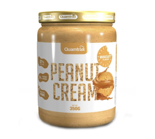 Арахисовая паста Quamtrax Peanut Cream Biscuit (350 гр)
