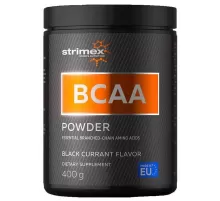 Аминокислоты БЦАА Strimex BCAA Powder, 400 гр - Черная смородина
