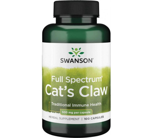 Кошачий коготь Swanson Cat's Claw (100 капс)