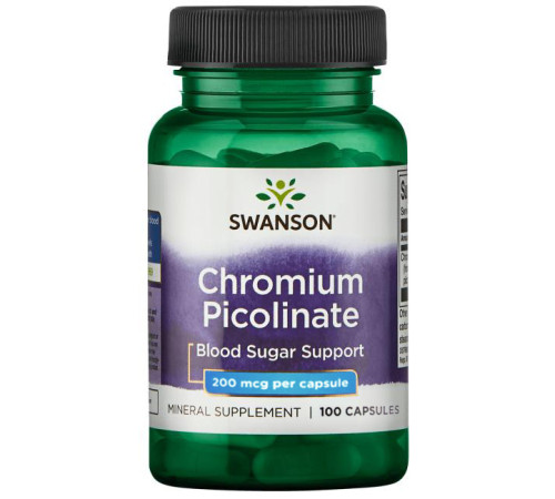 Пиколинат хрома Swanson Chromium Picolinate (100 таб)