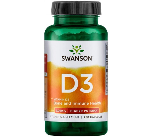 Витамин Д3 Swanson Vitamin D-3 2000 (250 капс)