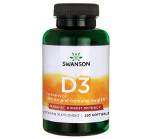 Витамин Д3 Swanson Vitamin D-3 5000 (250 капс)