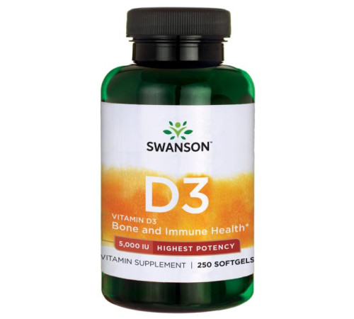 Витамин Д3 Swanson Vitamin D-3 5000 (250 капс)