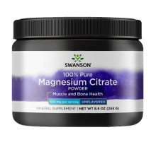 Магний Swanson Magnesium Citrate Powder (244 гр)