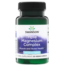 Магний Swanson Triple Magnesium Complex 400 mg (30 капс)