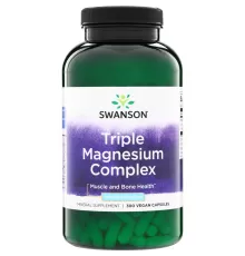 Магний Swanson Triple Magnesium Complex 400 mg (300 капс)