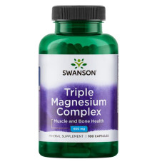 Магний Swanson Triple Magnesium Complex 400 mg (100 капс)