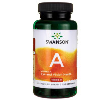 Витамин А Swanson Vitamin A 10000 IU (3,000 MCG) (250 капс)