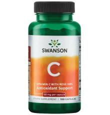 Витамин Ц Swanson Vitamin C with Rose Hips (100 капс)