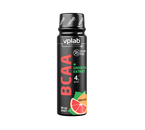 БЦА с зелёным чаем VPLab BCAA Shot+Green Tea (80 мл)
