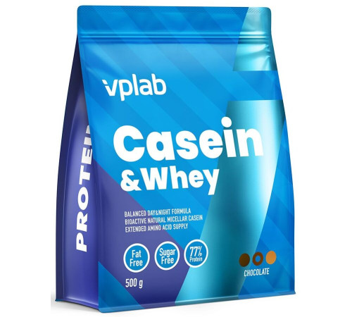 Протеин казеиновый VPLab Casein & Whey, 500 грамм
