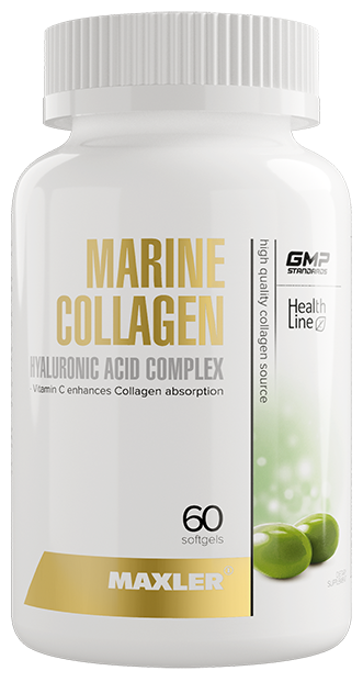 Коллаген, гиалуроновая кислота Maxler Marine Collagen + Hyaluronic Acid complex (60 капс)