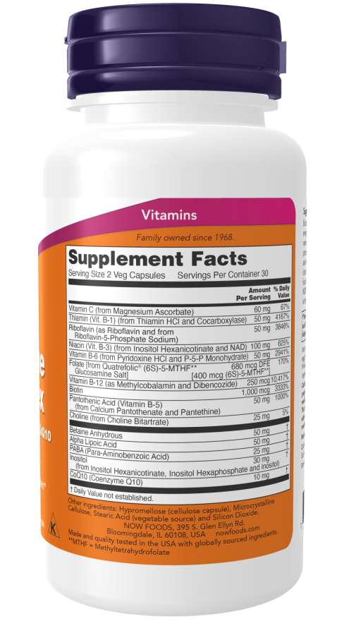 Ко-Энзим В-комплекс Now Foods Co-Enzyme B-complex (60 капс)
