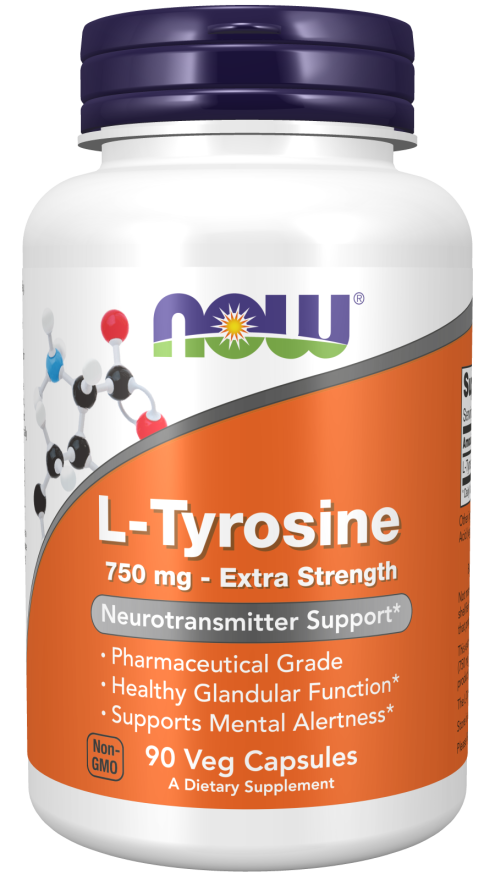 Тирозин Now Foods L-Tyrosine 750 (90 капс)