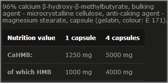Состав HMB Mega Caps от Olimp