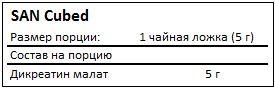 Состав Cubed от SAN
